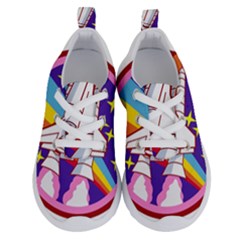 Badge Patch Pink Rainbow Rocket Running Shoes by Salman4z