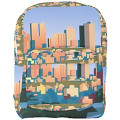 City Buildings Urban Dawn Full Print Backpack by Salman4z