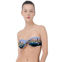 City Buildings Urban Dawn Classic Bandeau Bikini Top  by Salman4z