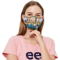 City Buildings Urban Dawn Fitted Cloth Face Mask (adult) by Salman4z