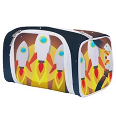 Rocket Take Off Missiles Cosmos Toiletries Pouch by Salman4z