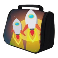 Rocket Take Off Missiles Cosmos Full Print Travel Pouch (small) by Salman4z