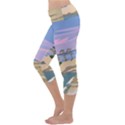 Vacation Island Sunset Sunrise Capri Yoga Leggings View2