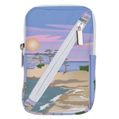 Vacation Island Sunset Sunrise Belt Pouch Bag (small)