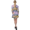 Vacation Island Sunset Sunrise Mini Skater Shirt Dress View2