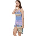 Vacation Island Sunset Sunrise Wrap Frill Dress View2