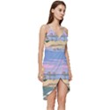 Vacation Island Sunset Sunrise Wrap Frill Dress View3