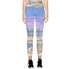 Vacation Island Sunset Sunrise Pocket Leggings  by Salman4z