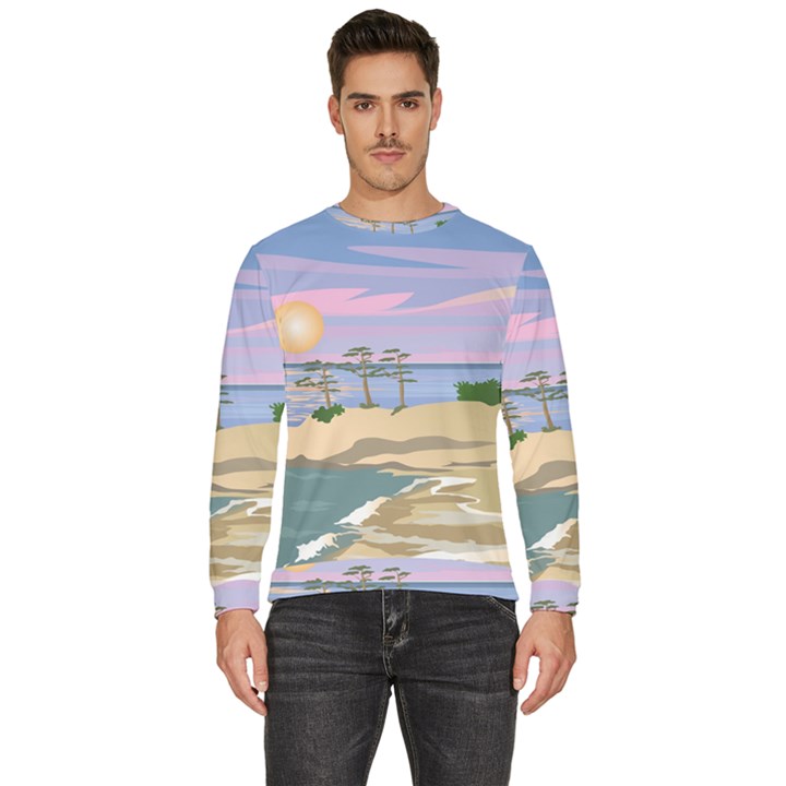 Vacation Island Sunset Sunrise Men s Fleece Sweatshirt