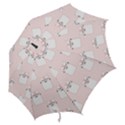 Pattern Pink Cute Sweet Fur Cats Hook Handle Umbrellas (Small) View2