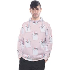 Pattern Pink Cute Sweet Fur Cats Men s Pullover Hoodie