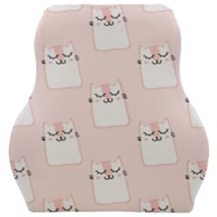 Pattern Pink Cute Sweet Fur Cats Car Seat Velour Cushion 