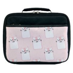 Pattern Pink Cute Sweet Fur Cats Lunch Bag