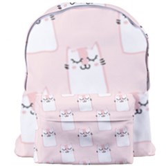 Pattern Pink Cute Sweet Fur Cats Giant Full Print Backpack