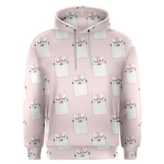 Pattern Pink Cute Sweet Fur Cats Men s Overhead Hoodie