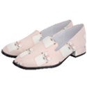 Pattern Pink Cute Sweet Fur Cats Women s Classic Loafer Heels View2