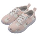 Pattern Pink Cute Sweet Fur Cats Kids Athletic Shoes View2