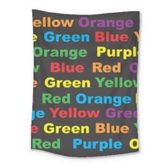 Red Yellow Blue Green Purple Medium Tapestry by Salman4z