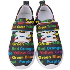 Red Yellow Blue Green Purple Women s Velcro Strap Shoes by Salman4z