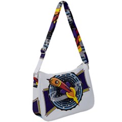 Rocket Space Clipart Illustrator Zip Up Shoulder Bag by Salman4z