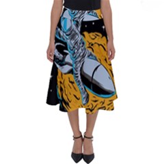 Astronaut Planet Space Science Perfect Length Midi Skirt by Salman4z