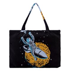 Astronaut Planet Space Science Medium Tote Bag by Salman4z