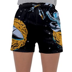 Astronaut Planet Space Science Sleepwear Shorts by Salman4z