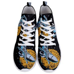 Astronaut Planet Space Science Men s Lightweight High Top Sneakers by Salman4z