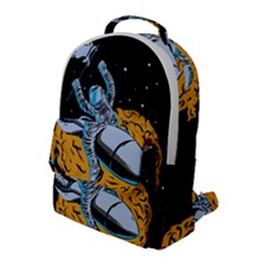 Astronaut Planet Space Science Flap Pocket Backpack (large) by Salman4z