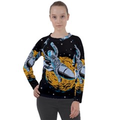 Astronaut Planet Space Science Women s Long Sleeve Raglan Tee