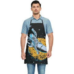 Astronaut Planet Space Science Kitchen Apron by Salman4z