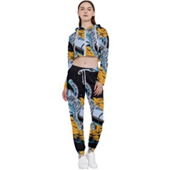 Astronaut Planet Space Science Cropped Zip Up Lounge Set by Salman4z