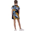 Astronaut Planet Space Science Kids  Asymmetric Collar Dress View2