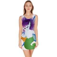 Mermaid Fantasy Undersea Merman Bodycon Dress by Salman4z