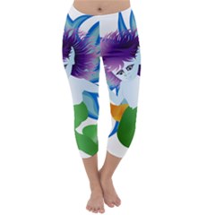 Mermaid Fantasy Undersea Merman Capri Winter Leggings  by Salman4z