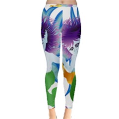 Mermaid Fantasy Undersea Merman Inside Out Leggings by Salman4z