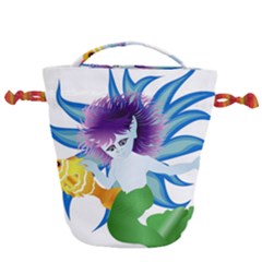 Mermaid Fantasy Undersea Merman Drawstring Bucket Bag by Salman4z