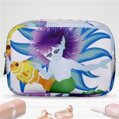 Mermaid Fantasy Undersea Merman Make Up Pouch (small) by Salman4z