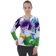 Mermaid Fantasy Undersea Merman Women s Long Sleeve Raglan Tee