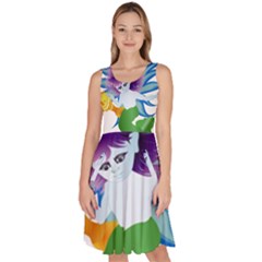 Mermaid Fantasy Undersea Merman Knee Length Skater Dress With Pockets by Salman4z