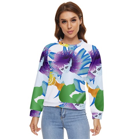 Mermaid Fantasy Undersea Merman Women s Long Sleeve Raglan Tee by Salman4z