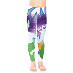 Mermaid Fantasy Undersea Merman Kids  Classic Winter Leggings by Salman4z