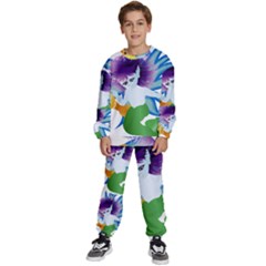 Mermaid Fantasy Undersea Merman Kids  Sweatshirt Set by Salman4z