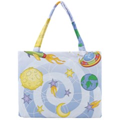 Science Fiction Outer Space Mini Tote Bag by Salman4z