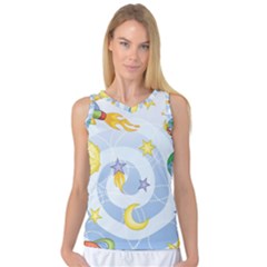 Science Fiction Outer Space Women s Basketball Tank Top by Salman4z