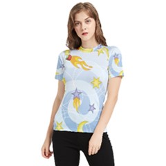 Science Fiction Outer Space Women s Short Sleeve Rash Guard by Salman4z