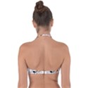 Astronaut Drawing Planet Halter Bandeau Bikini Top View2