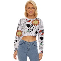 Astronaut Drawing Planet Lightweight Long Sleeve Sweatshirt by Salman4z