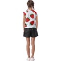 Seamless Pattern Fresh Strawberry Kids  Raglan Cap Sleeve Tee View2