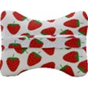 Seamless Pattern Fresh Strawberry Velour Seat Head Rest Cushion View2